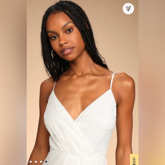 Lulu’s White Ruffle Maxi Dress - Picture 4 of 5